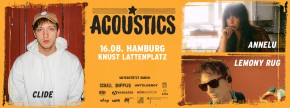 ACOUSTICS HAMBURG 2023: CLIDE + LEMONY RUG + ANNELU