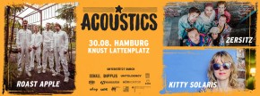 ACOUSTICS HAMBURG 2023: ROAST APPLE + KITTY SOLARIS + 2ER SITZ