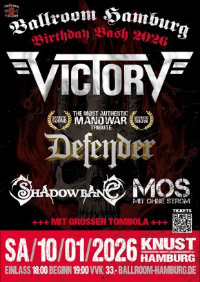 BALLROOM HAMBURG BIRTHDAY BASH 2026: VICTORY + DEFENDER + SHADOWBANE + MIT OHNE STROM