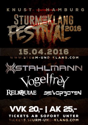 Sturm & Klang Festival 2016 mit VOGELFREY + Stahlmann